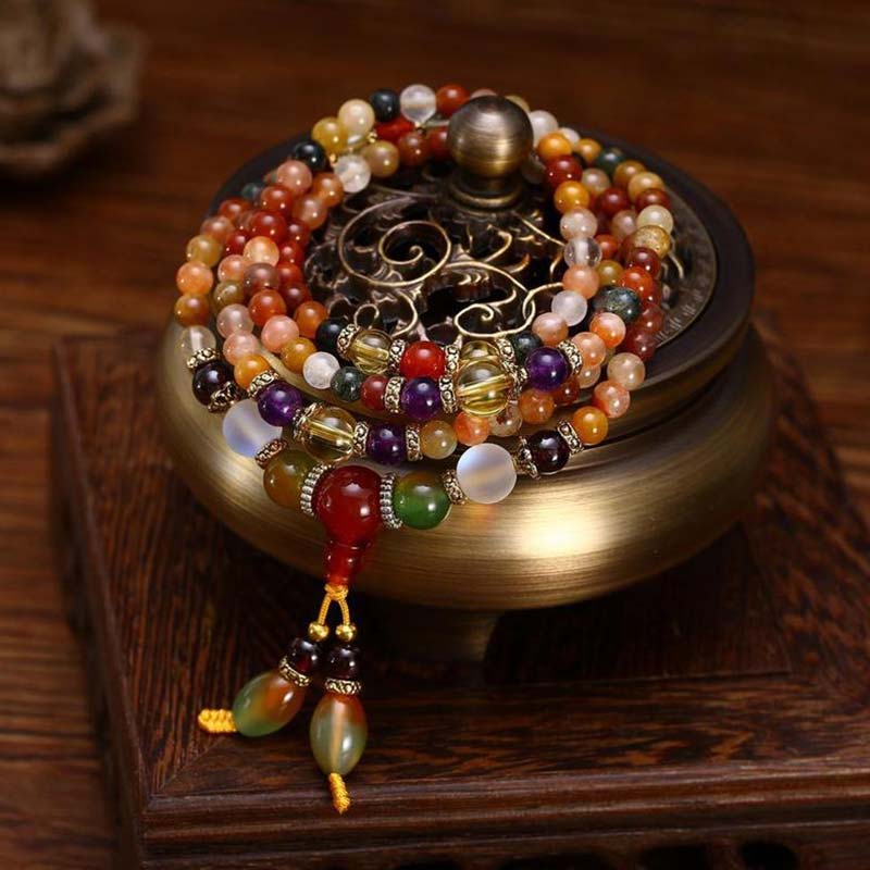Buddha Stones The 108 Quartz Healing Mala Bracelet - image 1