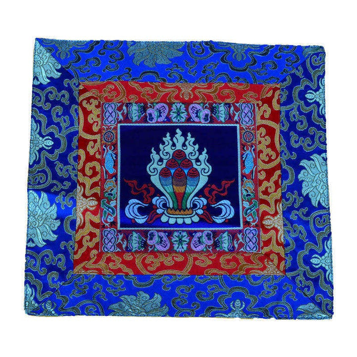 Prayer Altar Mat Meditation Strength Endless Knot Vajra Man-Bcu Kalachakra Auspicious Symbols - image 0