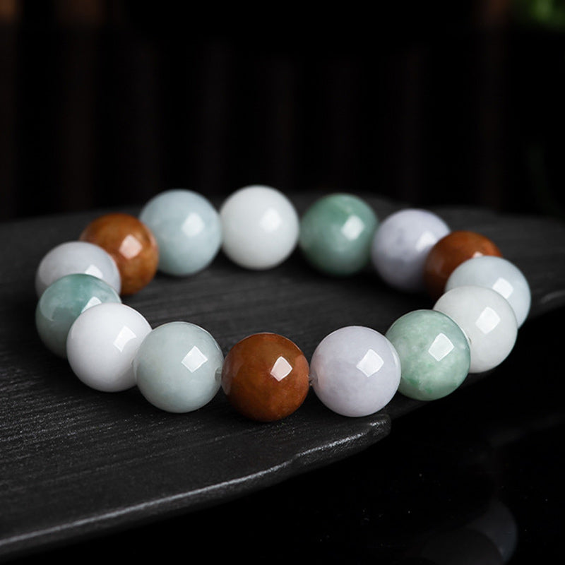 Buddha Stones Natural Jade Healing Protection Bracelet - image 5