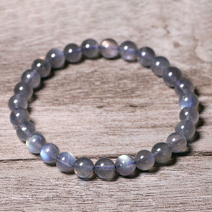Buddha Stones Natural Moonstone Calm Positive Bracelet - 6mm - image 0