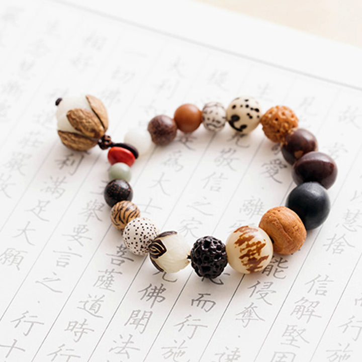 Buddha Stones Bodhi Seed Lotus Wisdom Peace Wrist Mala Bracelet - image 14