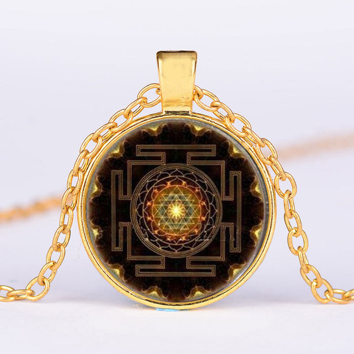 Sacred Sri Yantra Time Gemstone Necklace - image 3