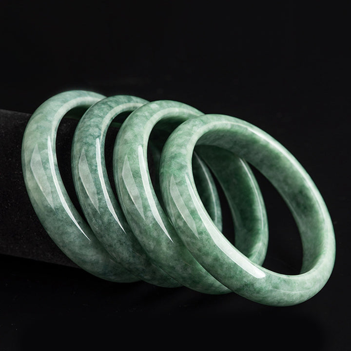 Buddha Stones Natural Jade Luck Wealth Bangle Bracelet - image 10