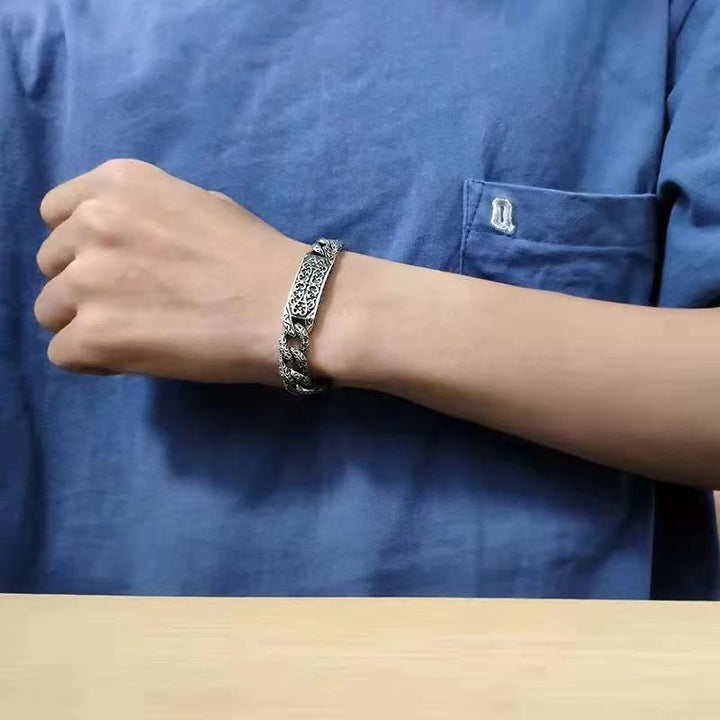 Buddha Stones Vintage Patterns Engraved Healing Bracelet - image 9