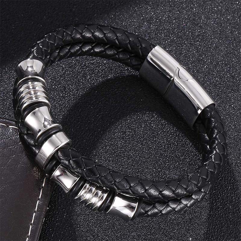 Buddha Stones Layered Leather Weave Fortune Bracelet - image 14