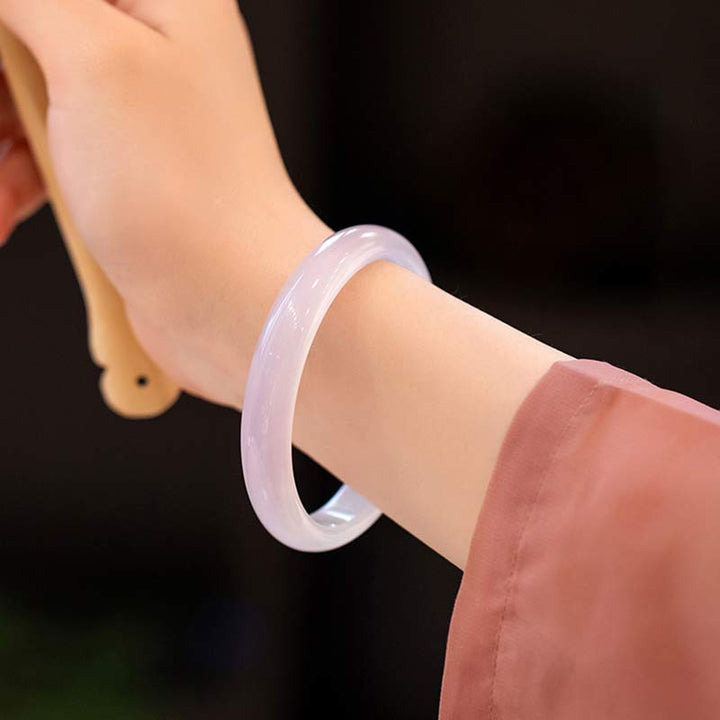 Buddha Stones Natural Chalcedony Harmony Positive Bracelet Bangle - image 16