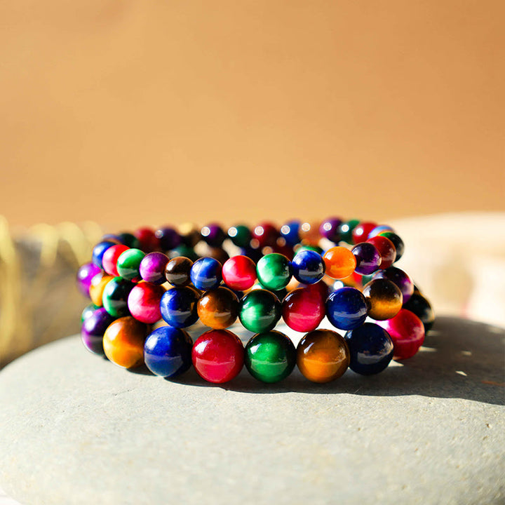 Buddha Stones Tiger Eye Resolve Courage Bracelet - image 0