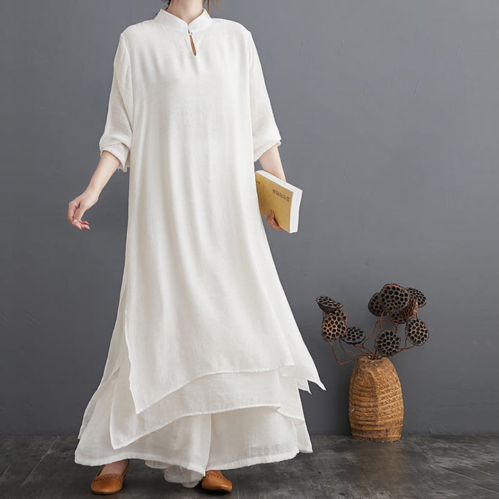 Buddha Stones Simple Pattern Meditation Prayer Spiritual Zen Practice Yoga Clothing Women's Set - image 21