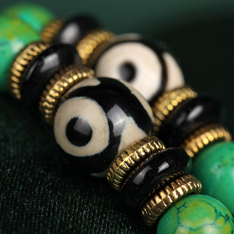 Buddha Stones Tibetan Turquoise Mala Balance Necklace Bracelet - image 4