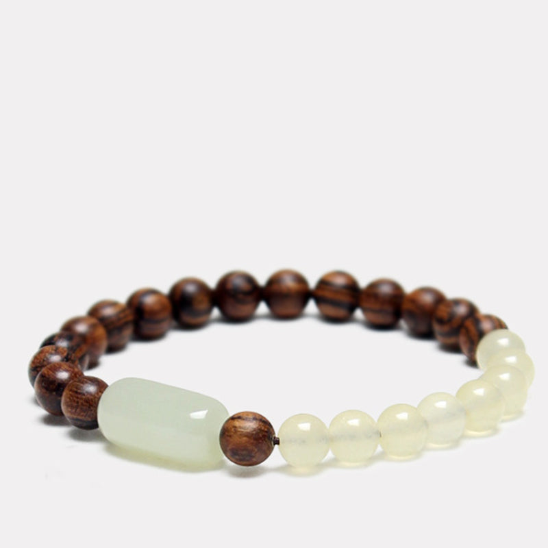 Buddha Stones  Jade Sandalwood Luck Abundance Bracelet - image 6