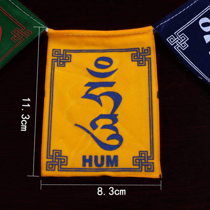 Tibetan Blessing Windhorse Om Mani Padme Hum Outdoor Car Prayer Flag Decoration - image 21