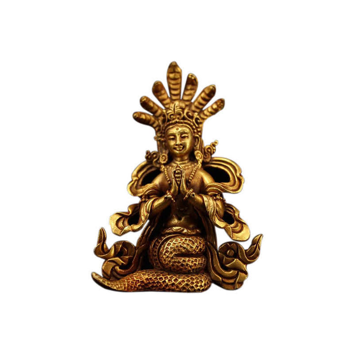 Buddha Stones Bodhisattva Nagarjuna Protection Copper Statue Decoration - image 11