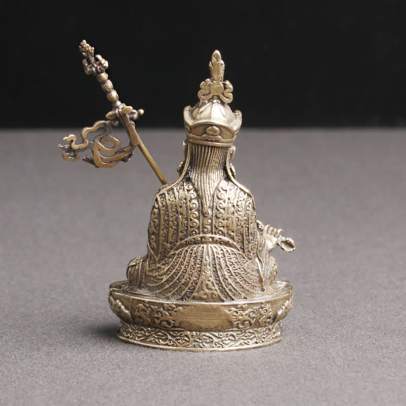 Buddha Stones Padmasambhava Buddha Figure Serenity Copper Statue Decoration Temple Ornament - image 6