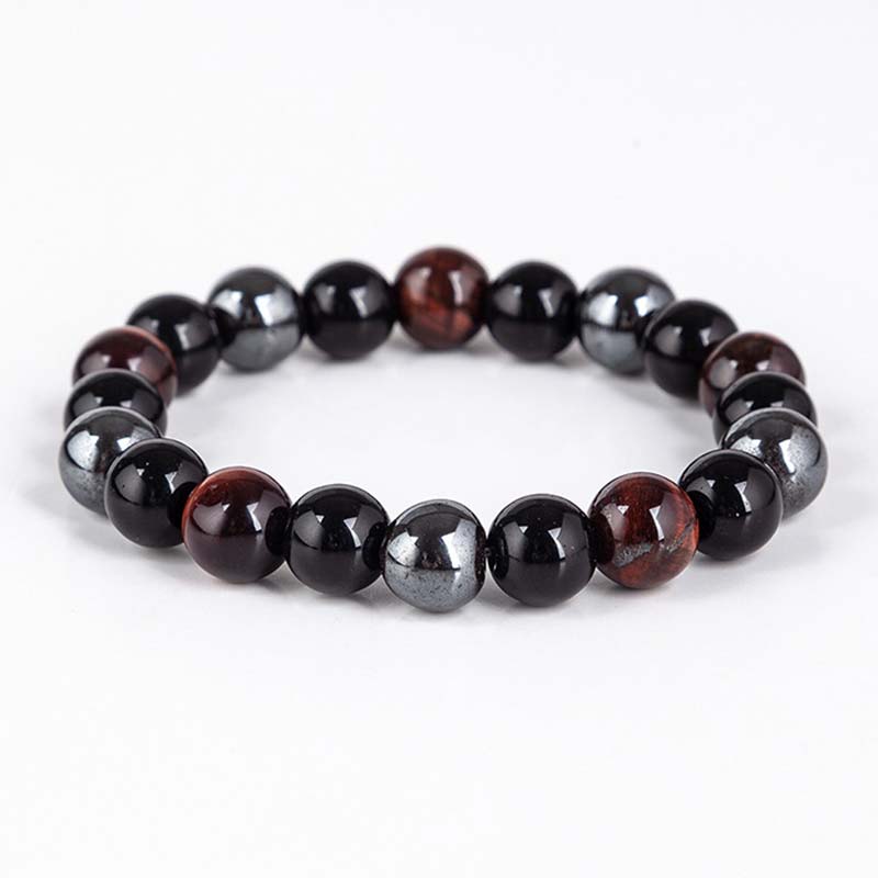 Buddha Stones Tibetan Tiger's Eye Bracelet Necklace Set - image 11