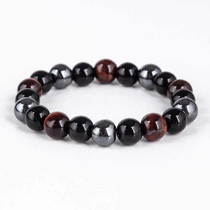 Buddha Stones Tibetan Tiger's Eye Bracelet Necklace Set - image 11