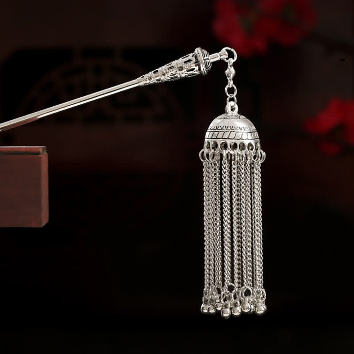 Water Drop Lily of the Valley Flowers Tassels Confidence Hairpin - Tassels - image 14