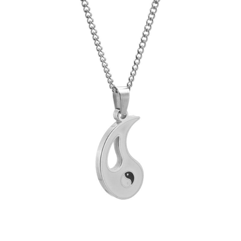 2pcs Yin Yang Pendant Couple Necklace - image 4