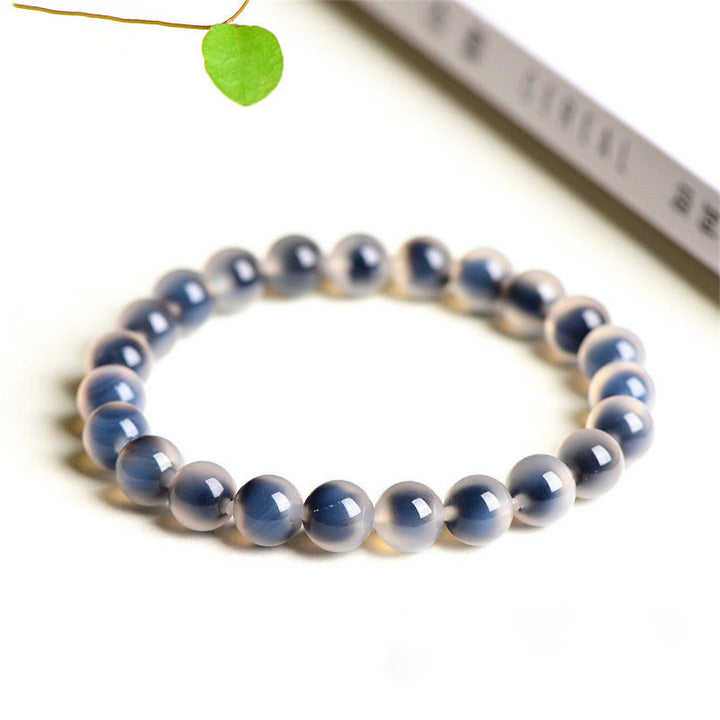 Buddha Stones Natural Colorful Candy Agate Harmony Strength Bead Bracelet - White Candy Agate - 10mm(19 Beads) - image 3