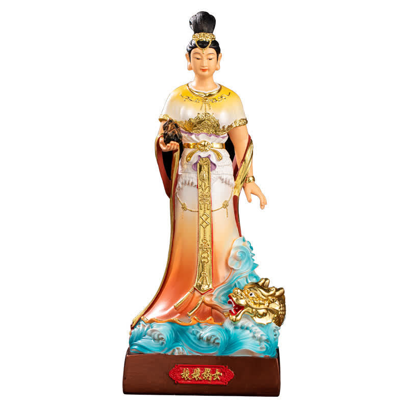 Buddha Stones Bodhisattva Nuwa Protection Resin Statue Home Decoration - image 8