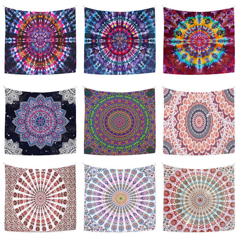 Bohemian Mandala Pattern Tapestry Wall Hanging Wall Art Focus Creativity Home Living Room Decor - image 9