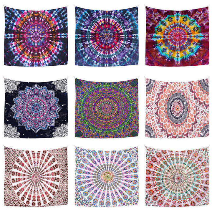 Bohemian Mandala Pattern Tapestry Wall Hanging Wall Art Focus Creativity Home Living Room Decor - image 9