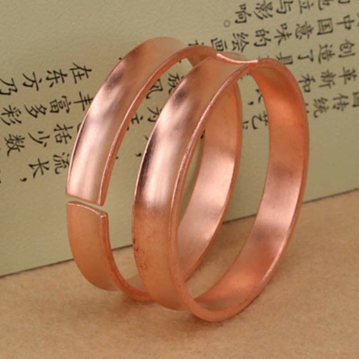 Buddha Stones Copper Wealth Luck Cuff Bracelet Bangle - image 4
