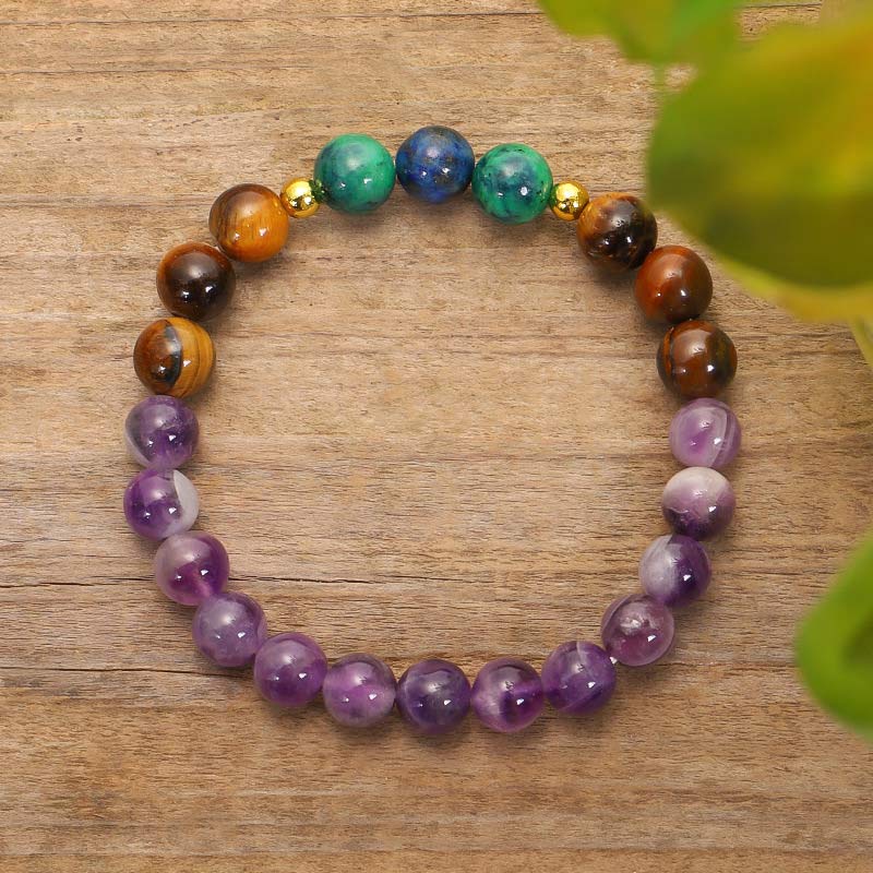 Buddha Stones Tibetan Amethyst Purify Bracelet Mala Set - image 11