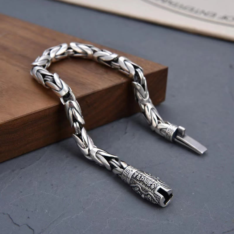 Buddha Stones Dorje Vajra Om Mani Padme Hum Peace Love Copper Chain Bracelet - image 1