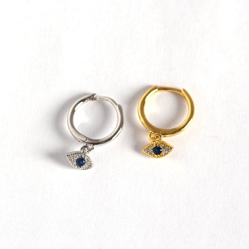 Buddha Stones 925 Sterling Silver Evil Eye Blessing Protection Stud Earrings - image 13