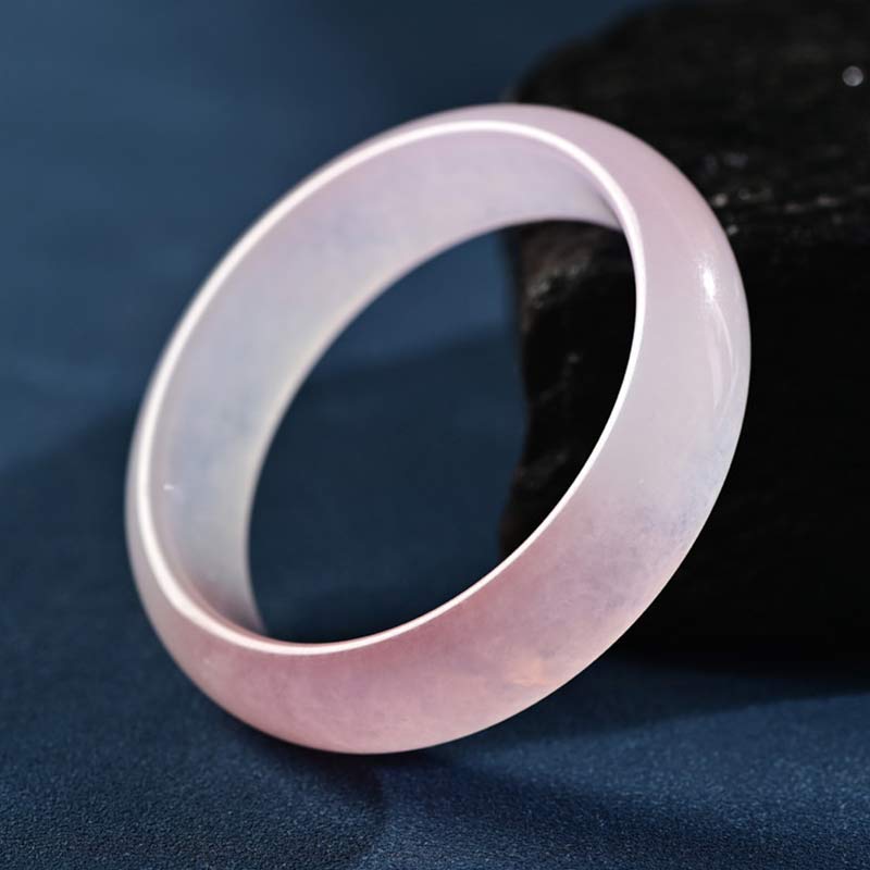 Buddha Stones Pink Crystal Love Warmth Bracelet Bangle - image 1