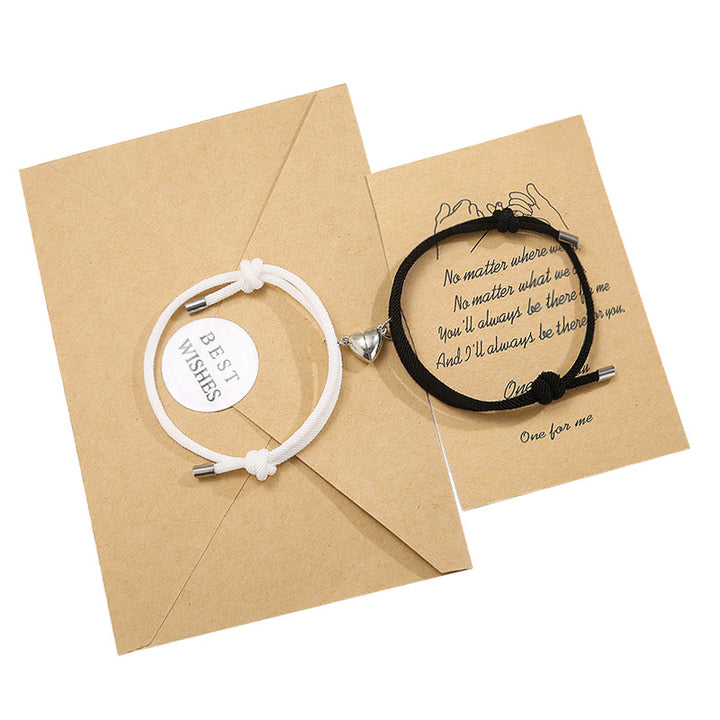 2Pcs Love Magnetic Couple String Strength Bracelet - image 5