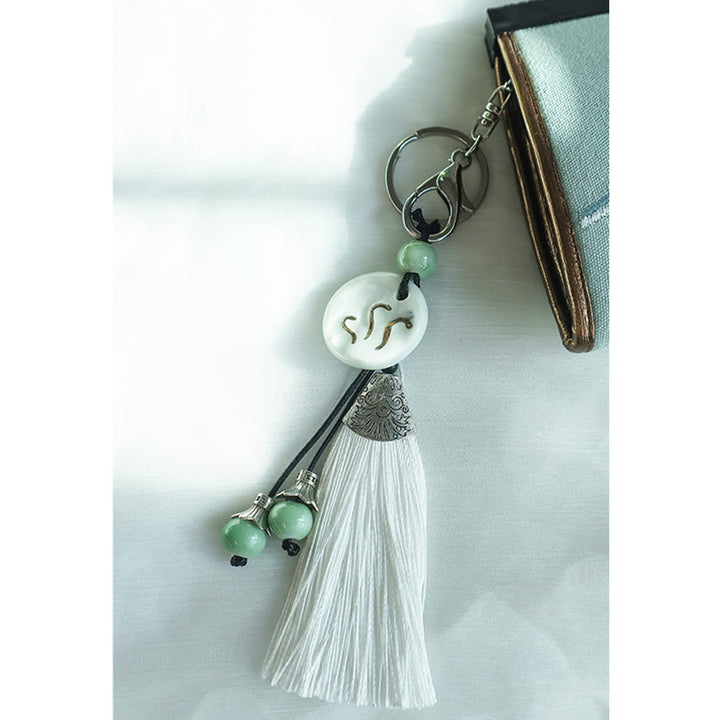 Buddha Stones Flower Plum Peach Blossom Bamboo Double-sided Embroidery Large Capacity Cash Holder Wallet Shopping Purse - image 6