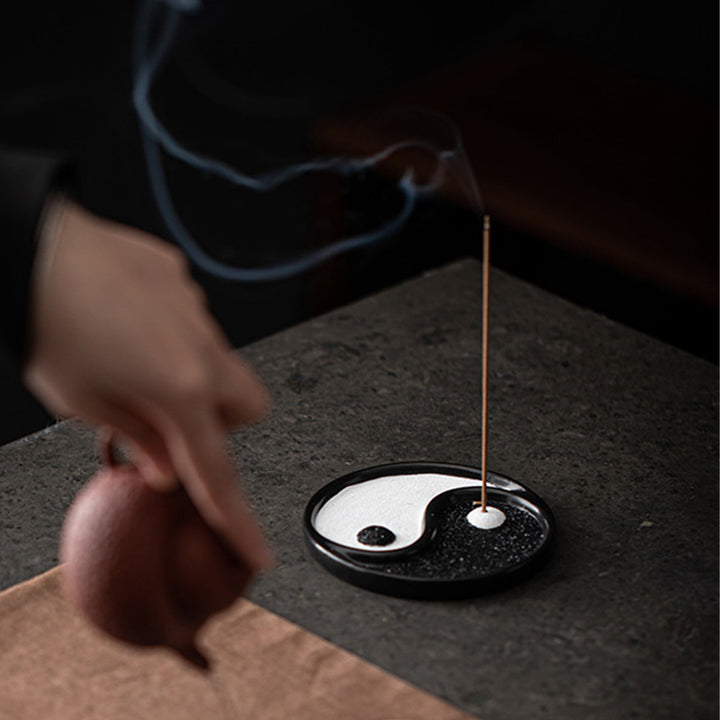 Buddha Stones Yin Yang Zen Balance Incense Holder - image 8