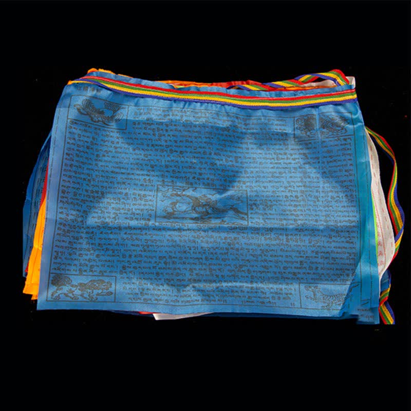 Tibetan 5 Colors Windhorse Blessing Outdoor 20 Pcs Prayer Flag - image 10