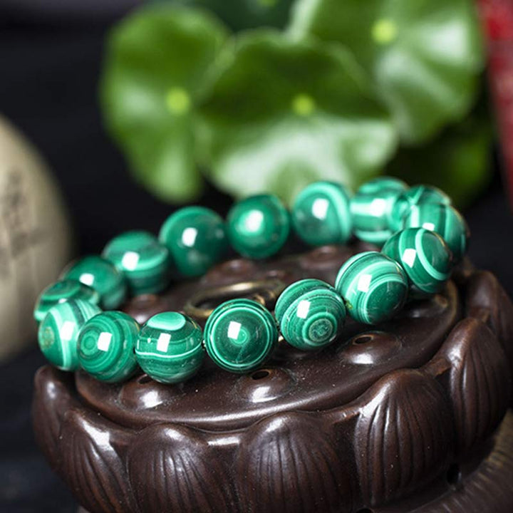Buddha Stones Natural Malachite Protection Calmness Bracelet - image 16