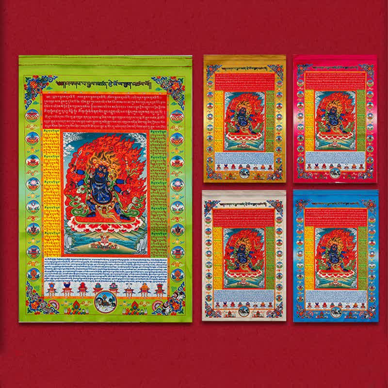 Buddha Stones Tibetan 10 Colors Windhorse Buddha Healing Auspicious Outdoor Prayer Flag - image 14