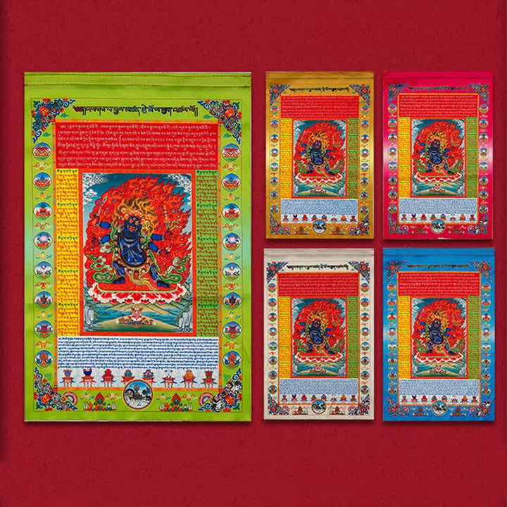 Buddha Stones Tibetan 10 Colors Windhorse Buddha Healing Auspicious Outdoor Prayer Flag - image 14