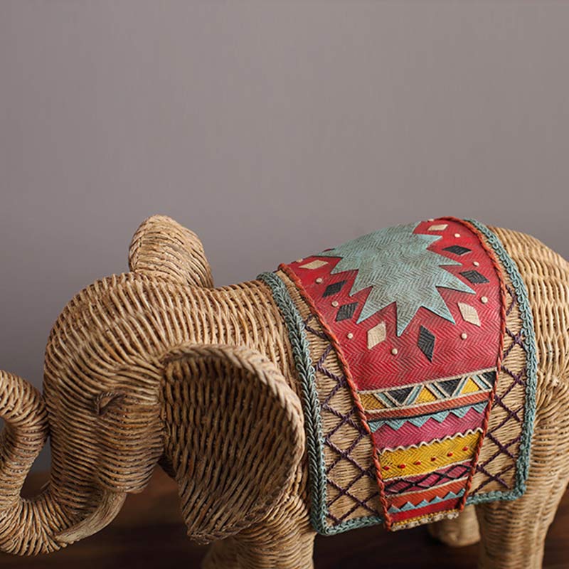 Buddha Stones Elephant Resin Wisdom Wealth Home Decoration - image 12