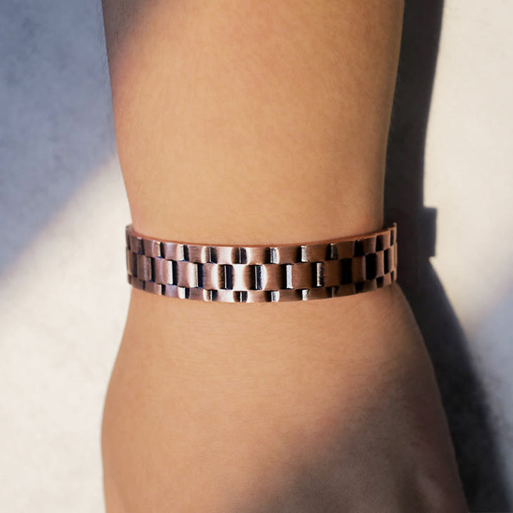 Buddha Stones Vintage Copper Balance Cuff Bracelet - image 3