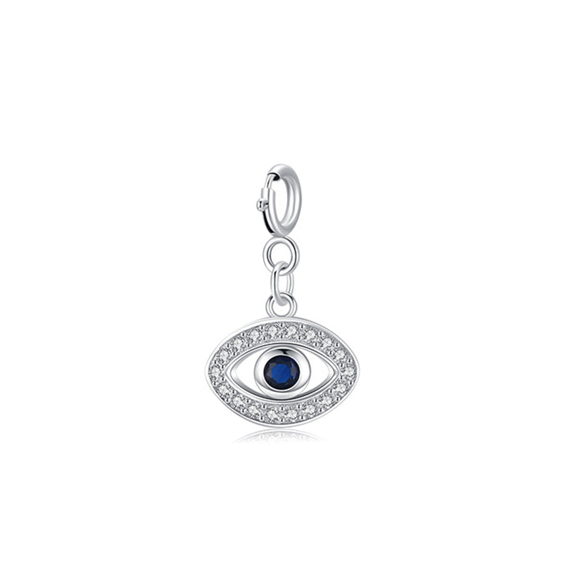 925 Sterling Silver Evil Eye Hamsa Symbol Prosperity Luck Chain Necklace Pendant - EVIL EYE(Pendant Only) - image 3
