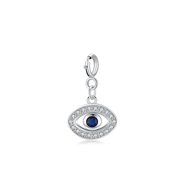 925 Sterling Silver Evil Eye Hamsa Symbol Prosperity Luck Chain Necklace Pendant - EVIL EYE(Pendant Only) - image 3