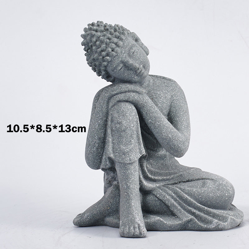 Buddha Stones Sitting Meditation Buddha Blessing Compassion Decoration - image 17