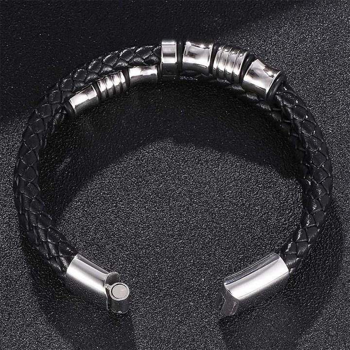 Buddha Stones Layered Leather Weave Fortune Bracelet - image 15