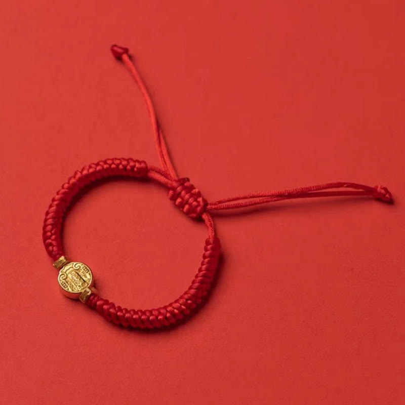 Buddha Stones Five Directions Gods of Wealth Handmade Reincarnation Knot Protection String Braid Bracelet - Normal Knot Bracelet(Wrist Circumference 14-18cm) - image 14