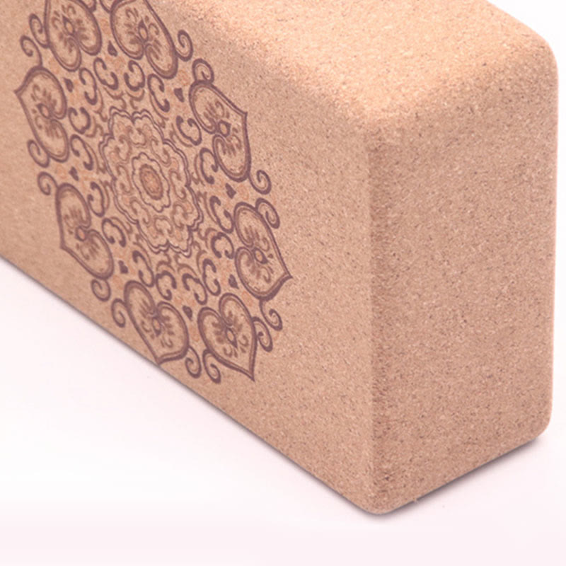 Buddha Stones Tibetan Mandala Mindful Yoga Cork Block - image 14