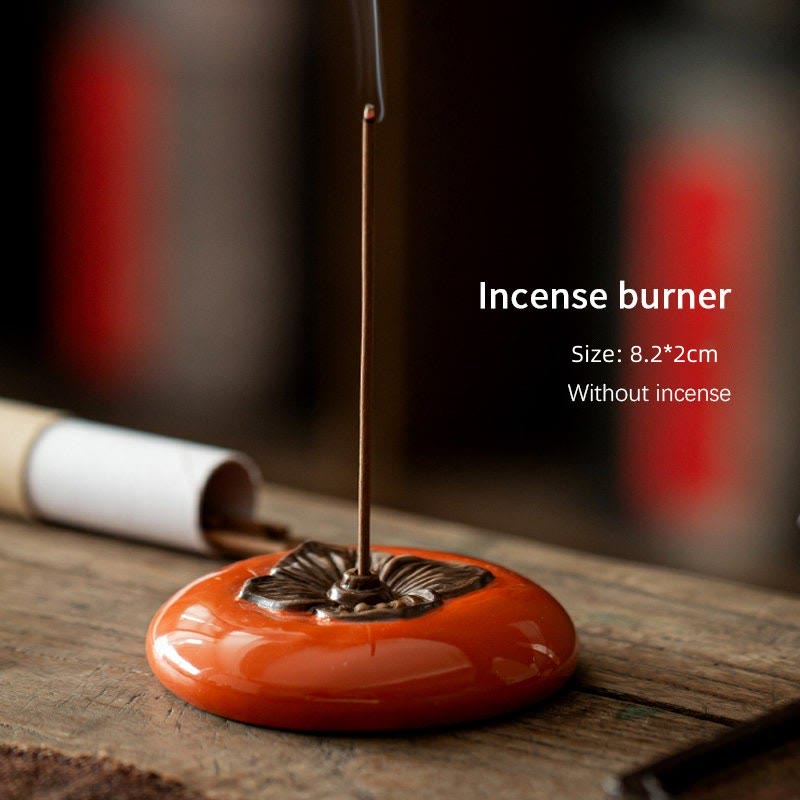 Persimmon Ceramic Meditation Healing Incense Burner Incense Holders - image 10