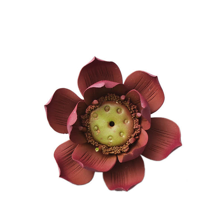 Buddha Stones Tibetan Lotus Positive Peace Incense Burner Decoration - image 11