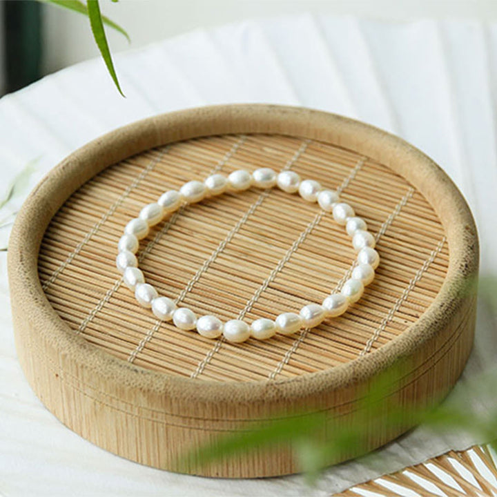 Buddha Stones Natural Pearl Healing Beaded Bracelet - image 5