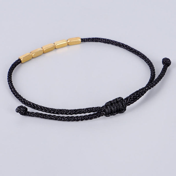 Buddha Stones Handcrafted Copper Bead Protection Braided String Bracelet - image 6