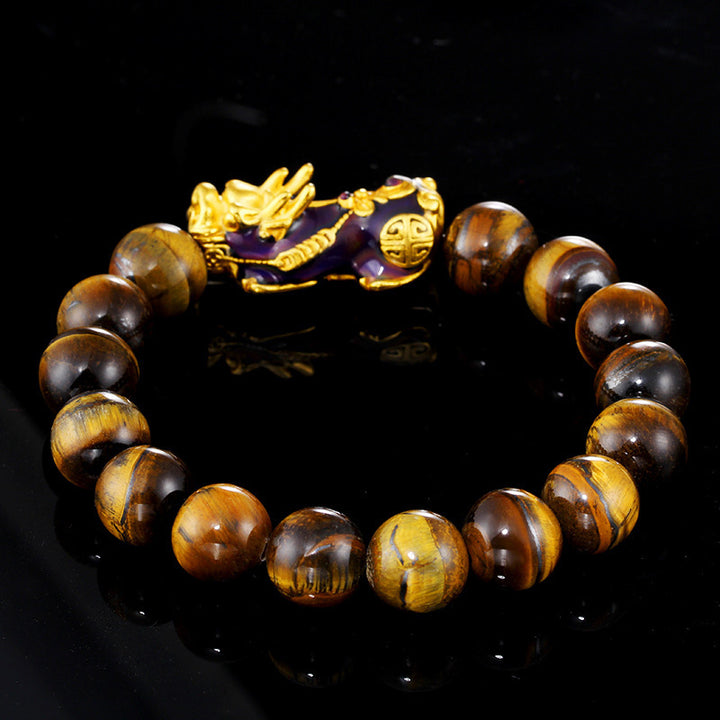 Buddha Stones  Tibetan Handcrafted Tiger Eye Feng Shui Bracelet - image 2